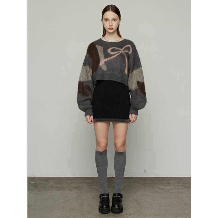 シャギーエッジミニマルスカート | EMODA | 詳細画像16 