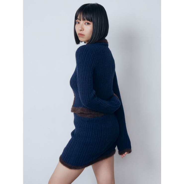 シャギーエッジミニマルスカート | EMODA | 詳細画像19 