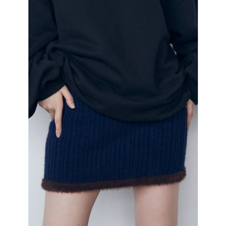 シャギーエッジミニマルスカート | EMODA | 詳細画像23 