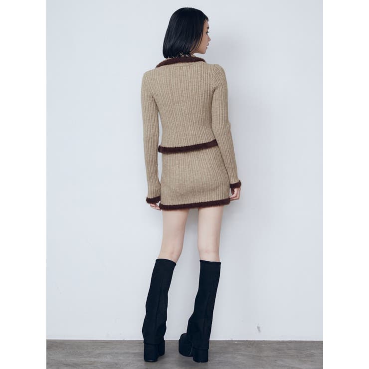 シャギーエッジミニマルスカート | EMODA | 詳細画像34 