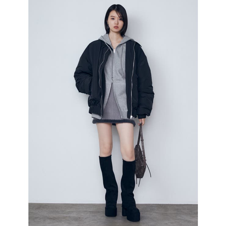 シャギーエッジミニマルスカート | EMODA | 詳細画像47 