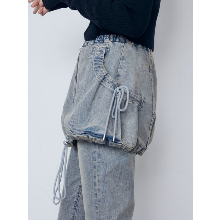 レイヤージャストウエストフレアージーンズ | EMODA | 詳細画像10 