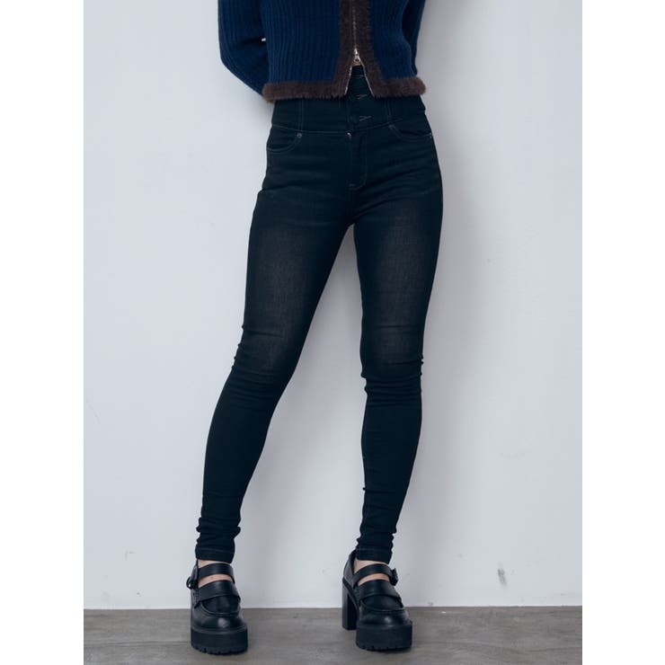 ブラック | 【ELDER】MONSTERハイウエストデニム | EMODA