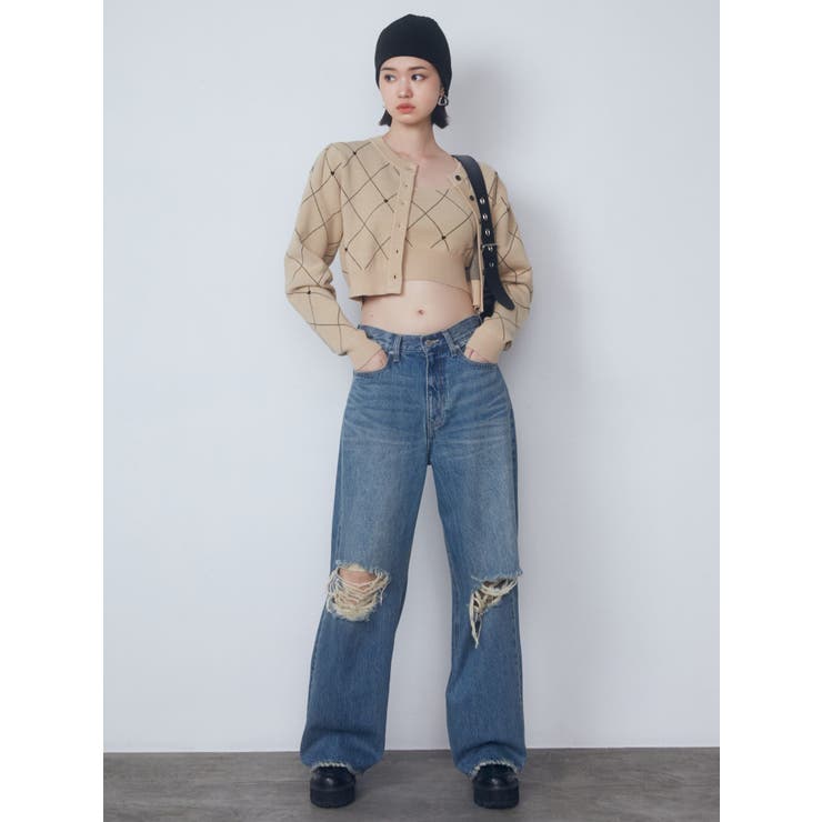 【★超目玉】 ジャガードツインニット[品番：MKSW0059454]｜EMODA（エモダ）の トップス