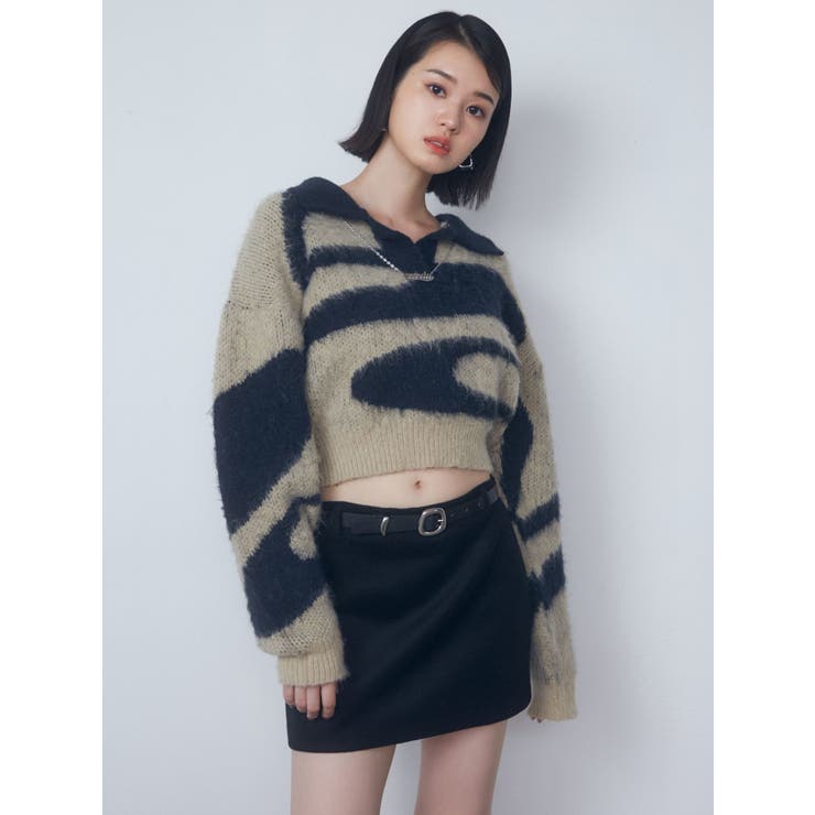 チャームスキッパーニット[品番：MKSW0059453]｜EMODA（エモダ