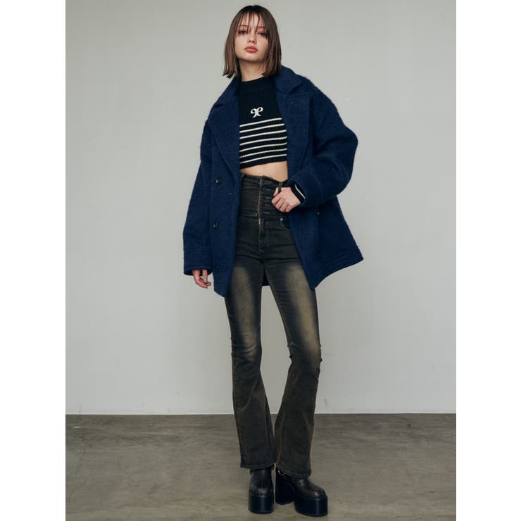 ミディダブルコート[品番：MKSW0061162]｜EMODA（エモダ）｜レディース
