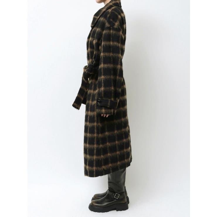 スタンドネックオーバーコート[品番：MKSW0061166]｜EMODA