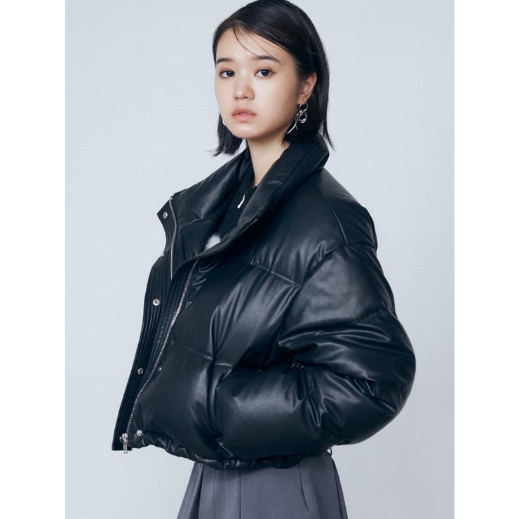 ROOP TOKYO レザージャケット ライダース ベルト付き ショート丈