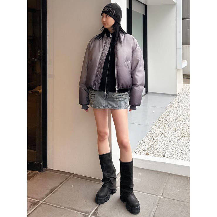 グラデーションダウンブルゾン | EMODA | 詳細画像8 