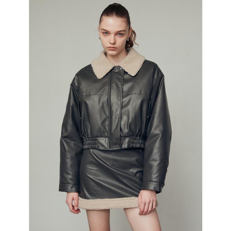 フェイクレザーボアスカート[品番：MKSW0060771]｜EMODA（エモダ）の