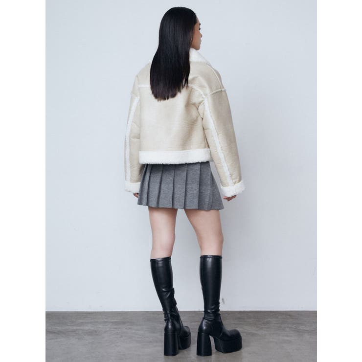 チューズプリーツニットミニスカート[品番：MKSW0060773]｜EMODA