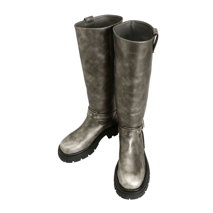 シルバー | ヴィンテージライクロングブーツ | EMODA