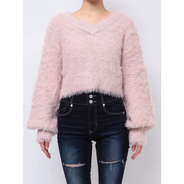 シャギーシークインズニット[品番：MKSW0060799]｜EMODA（エモダ