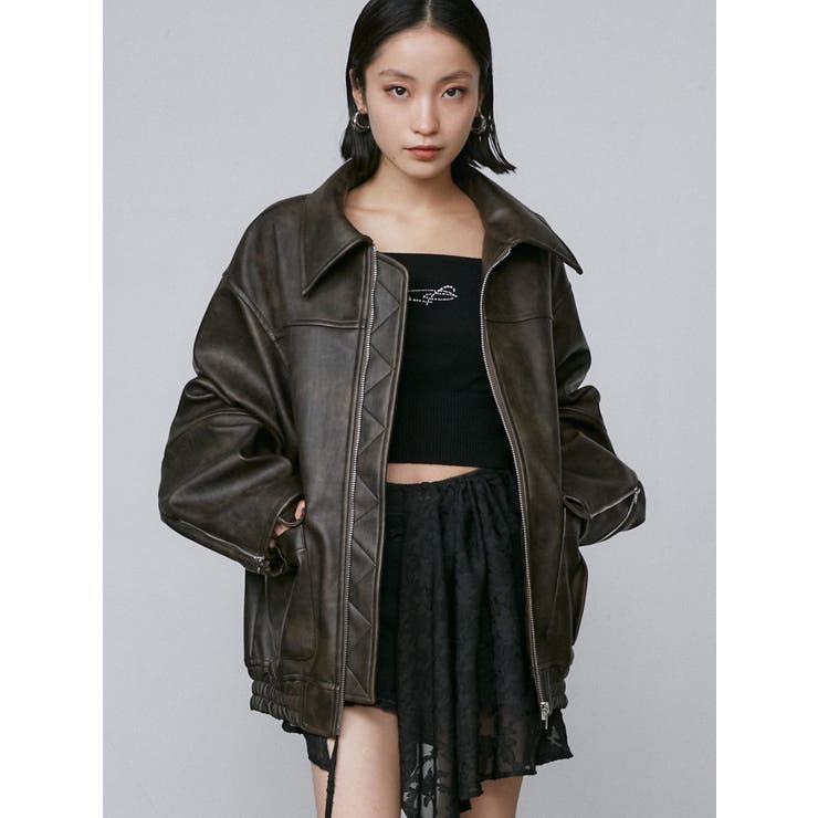 【値下げ】EMODA ヴィンテージライクオーバーブルゾン ヴィンテージライクオーバーブルゾン[品番：MKSW0062142]｜EMODA