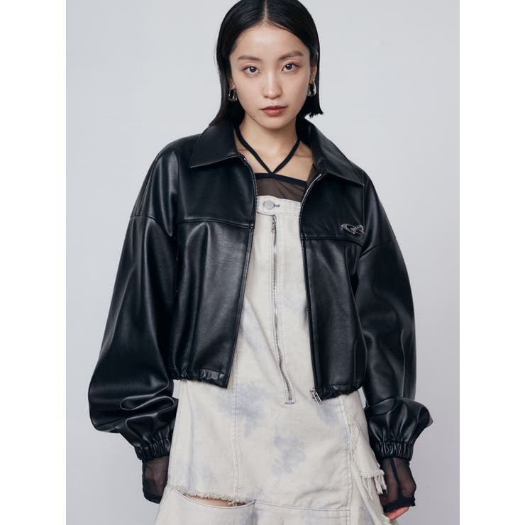 スペイシーマークショートブルゾン | EMODA | 詳細画像18 