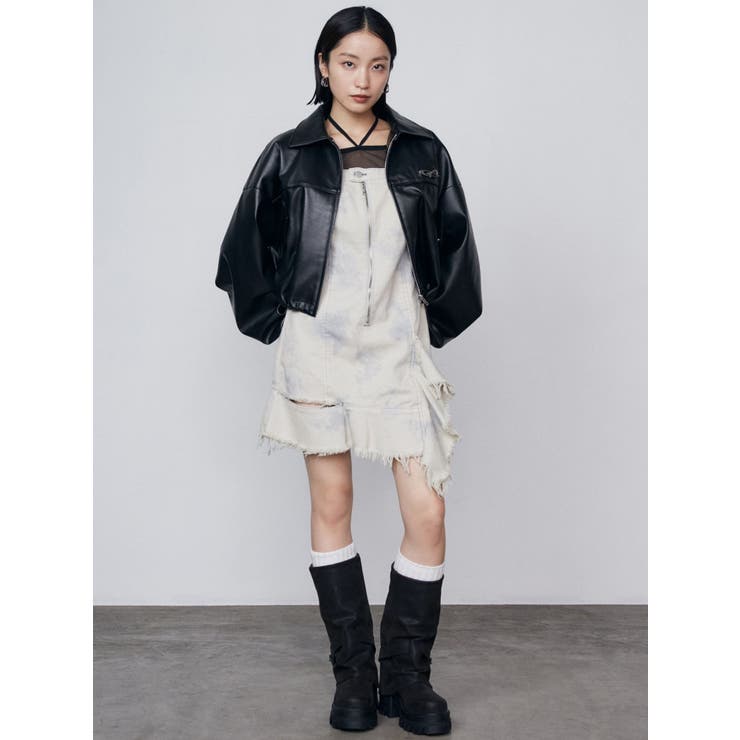 スペイシーマークショートブルゾン | EMODA | 詳細画像20 