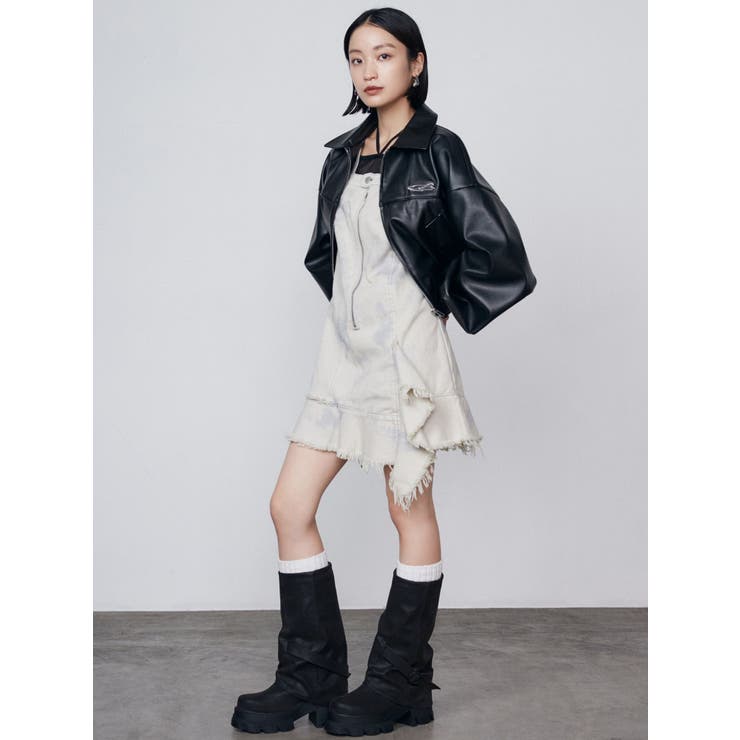 スペイシーマークショートブルゾン | EMODA | 詳細画像21 