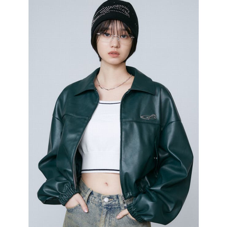 スペイシーマークショートブルゾン | EMODA | 詳細画像25 