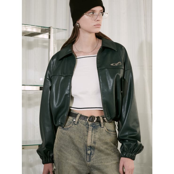 スペイシーマークショートブルゾン | EMODA | 詳細画像29 