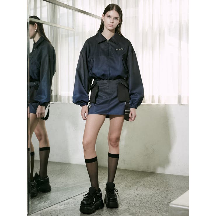 スペイシーマークショートブルゾン | EMODA | 詳細画像32 