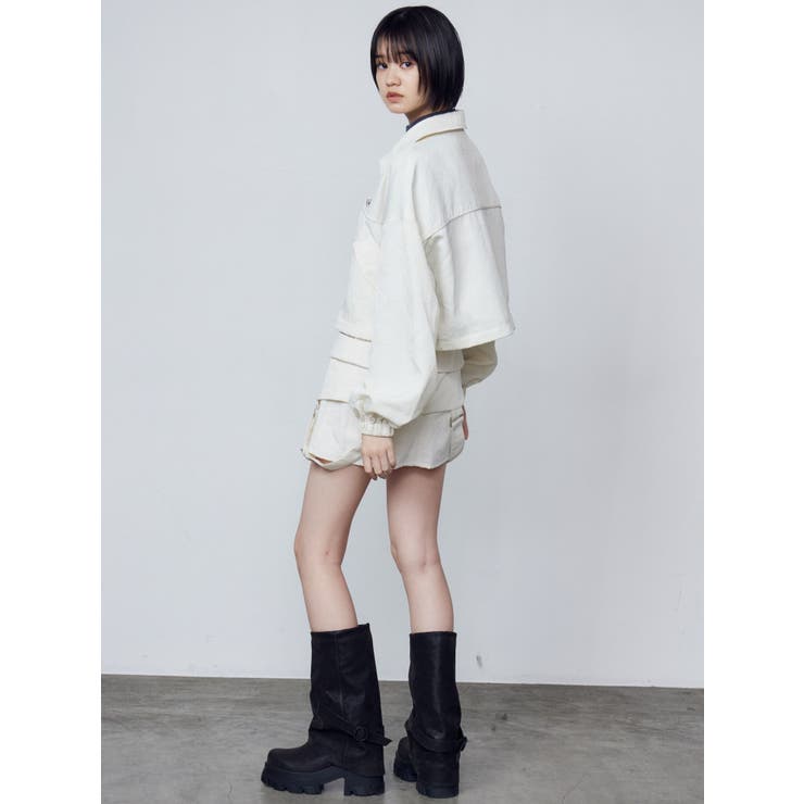 スペイシーマークショートブルゾン | EMODA | 詳細画像47 