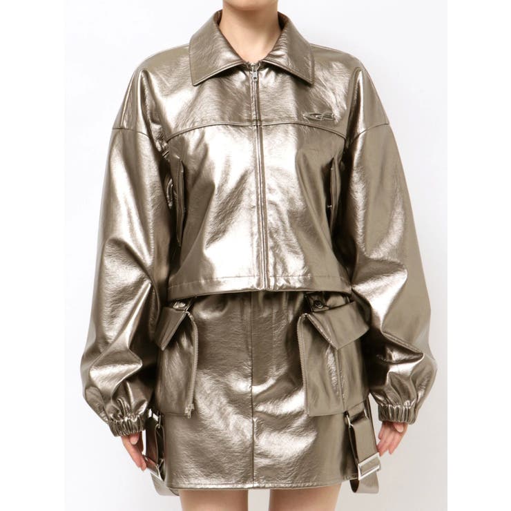 ミックス | スペイシーマークショートブルゾン | EMODA