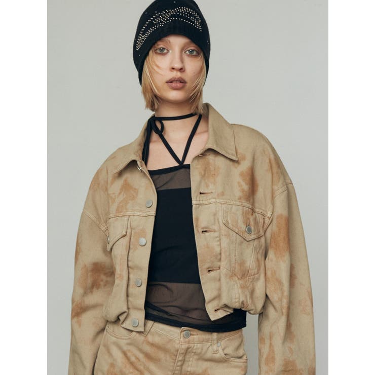 EMODA バルーンコンパクトデニムブルゾン