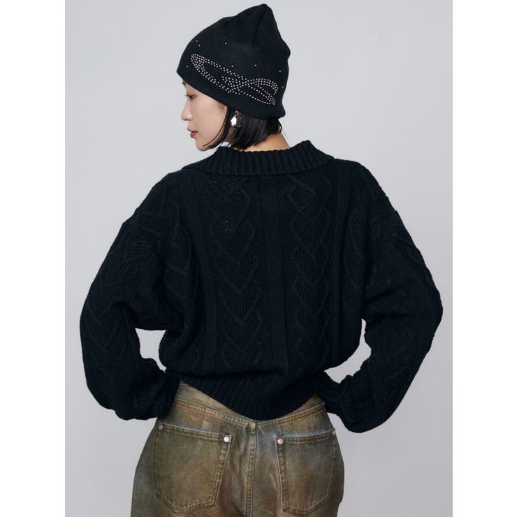 Jaded London ニット帽 スタッズ JADED LONDON(ジェイデッドロンドン) ニットキャップ・ビーニー