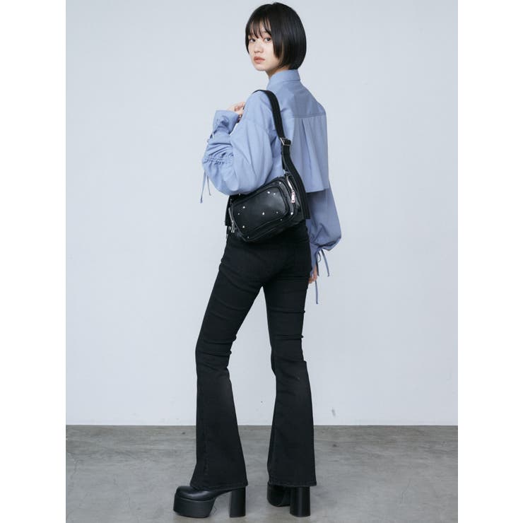 ビジュースクエアショルダーバッグ[品番：MKSW0062152]｜EMODA