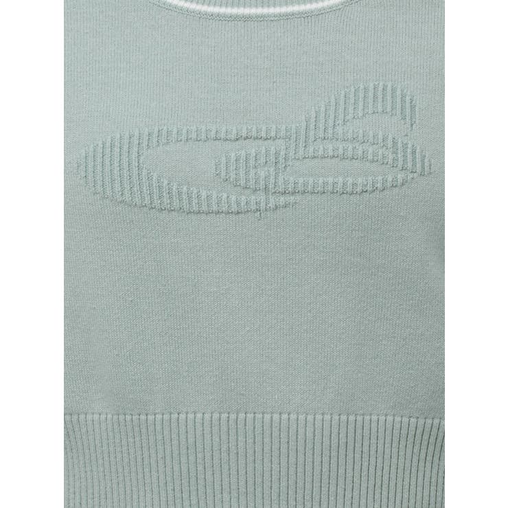 【絶品】 ラウンドロゴコンパクトニット[品番：MKSW0062150]｜EMODA 着せ替え服・アウトフィット