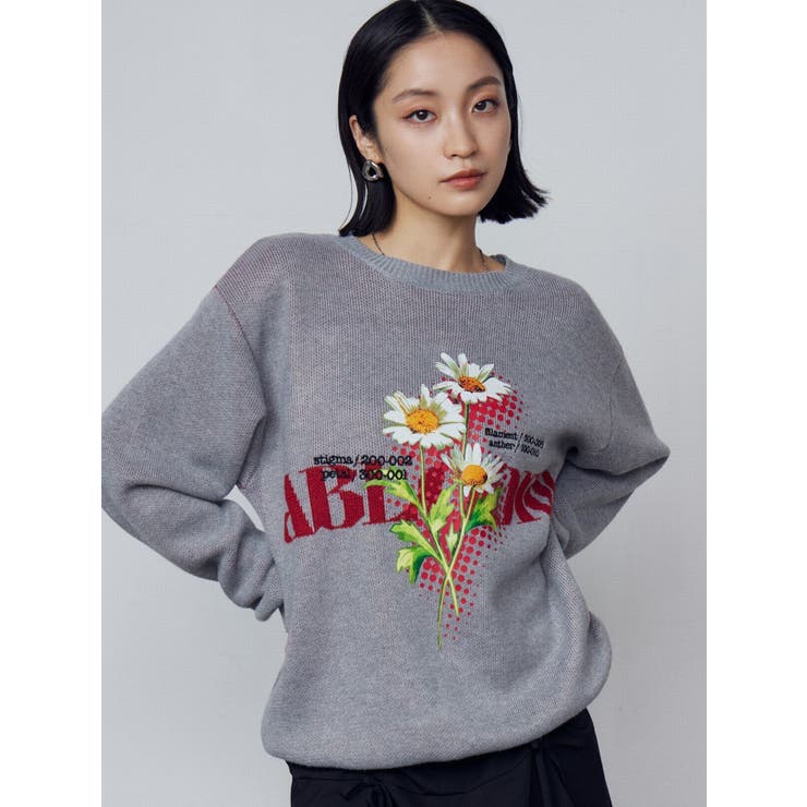 グレー | フラワールーズニット | EMODA