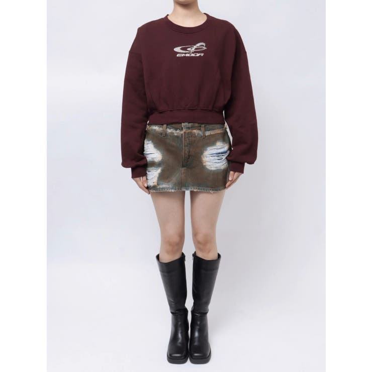 STONE LOGO SHORT SWEAT | EMODA | 詳細画像10 