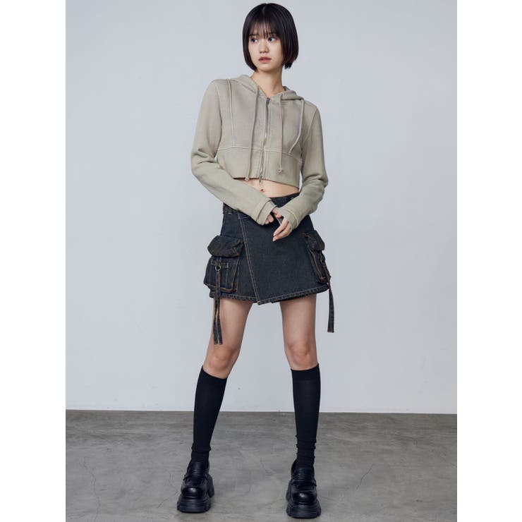 ショートレイヤードフーディー[品番：MKSW0063594]｜EMODA（エモダ）の