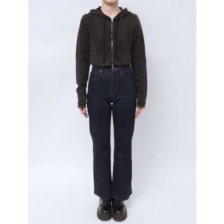 EMODA ショートレイヤードフーディー ショートパーカー ショートレイヤードフーディー[品番：MKSW0063594]｜EMODA