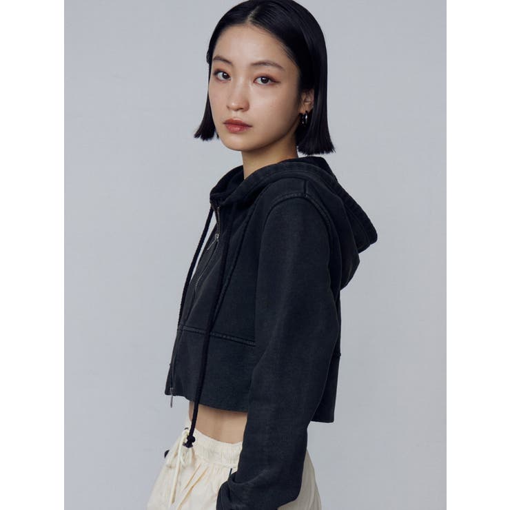 EMODA ショートレイヤードフーディー ショートパーカー ショートレイヤードフーディー[品番：MKSW0063594]｜EMODA