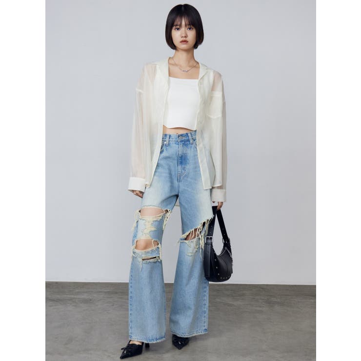 エアリーリーズシャツ | EMODA | 詳細画像15 