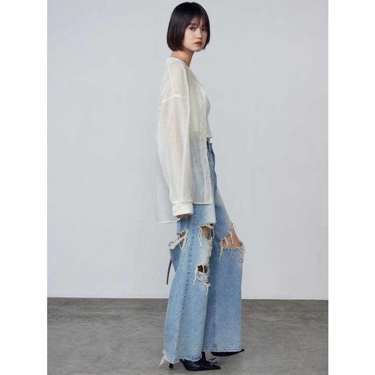 エアリーリーズシャツ | EMODA | 詳細画像6 