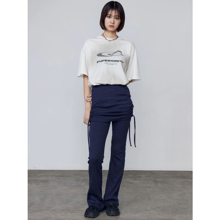 レイヤースカートフィットフレアパンツ | EMODA | 詳細画像12 