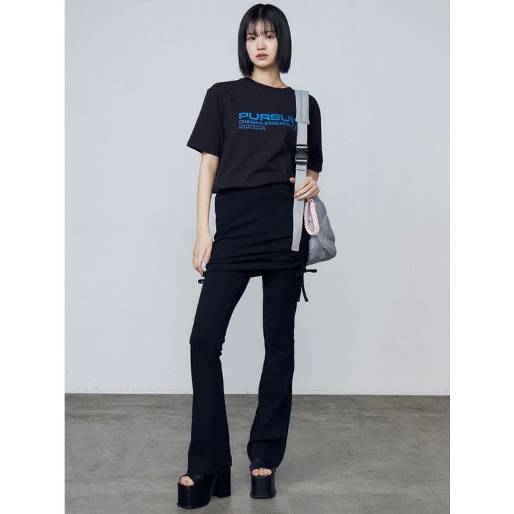 レイヤースカートフィットフレアパンツ | EMODA | 詳細画像21 