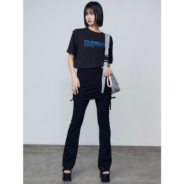 レイヤースカートフィットフレアパンツ | EMODA | 詳細画像22 