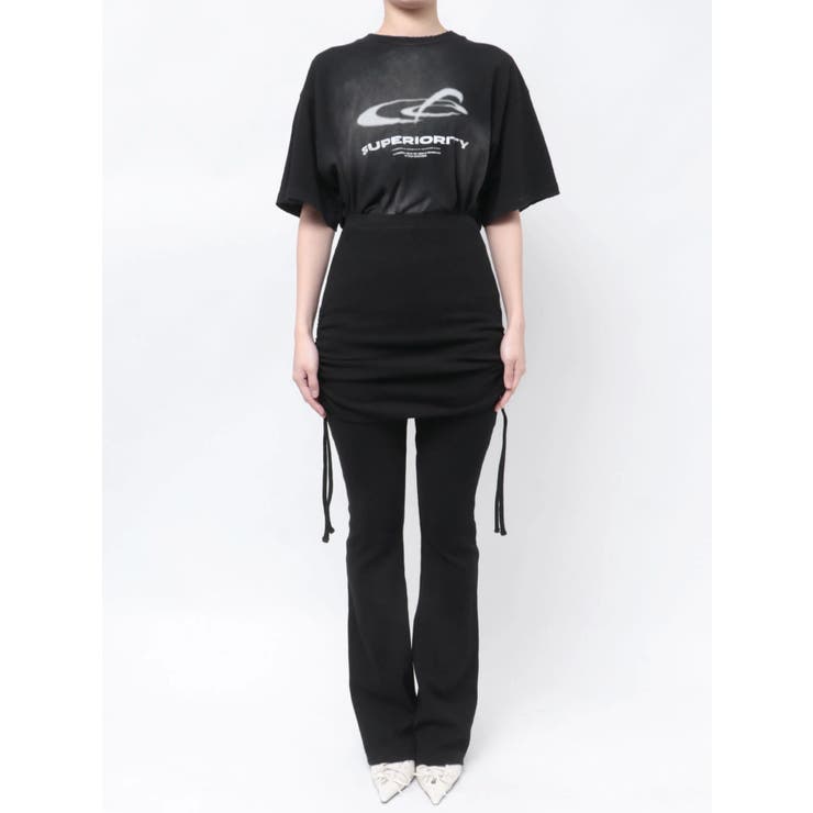 レイヤースカートフィットフレアパンツ | EMODA | 詳細画像32 