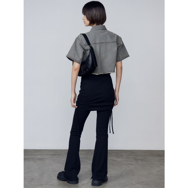 レイヤースカートフィットフレアパンツ[品番：MKSW0063847