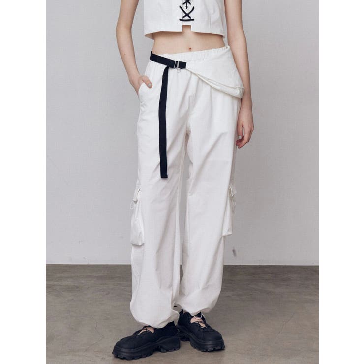 ホワイト | ナイロンドッキングパンツ | EMODA
