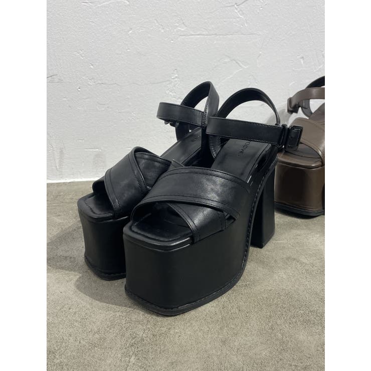 クロスバルキーフォームサンダル | EMODA | 詳細画像2 