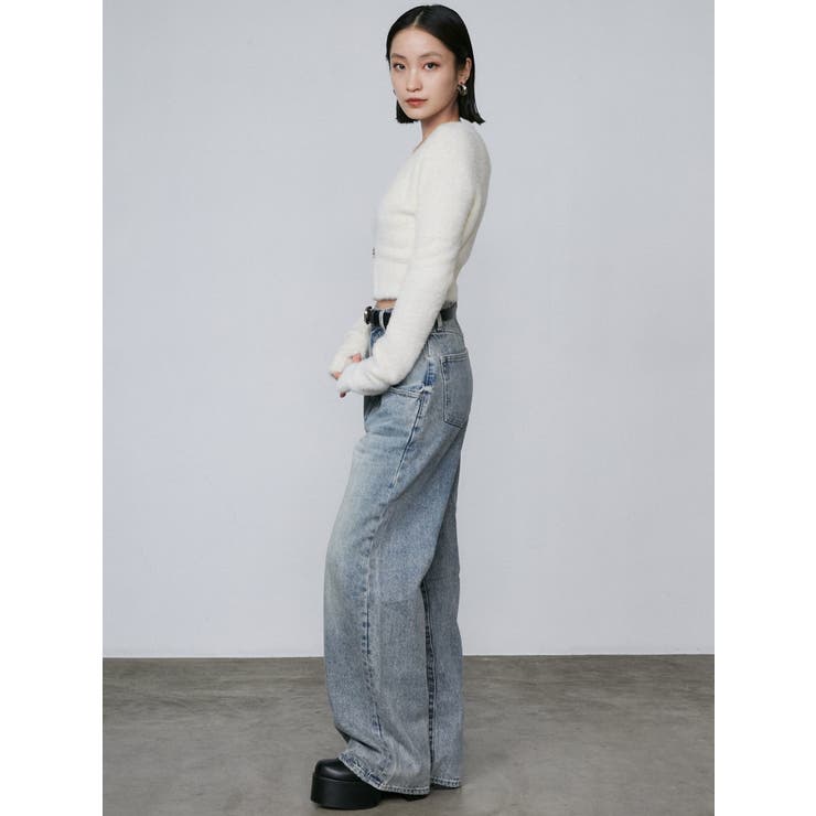 ルーズワイドハイウエストジーンズ | EMODA | 詳細画像22 