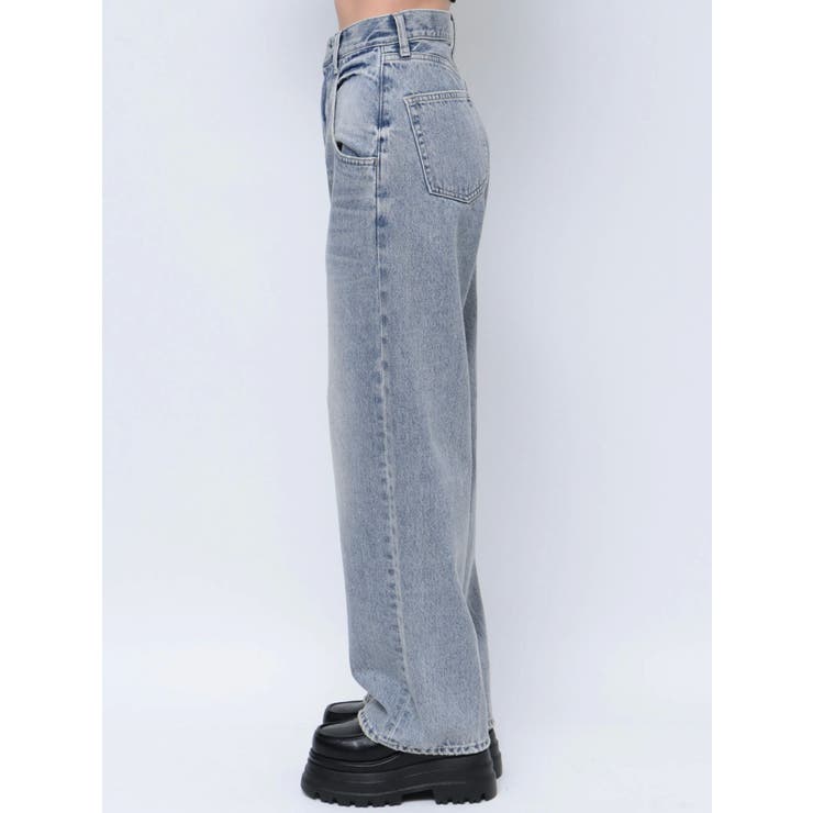 ルーズワイドハイウエストジーンズ | EMODA | 詳細画像28 