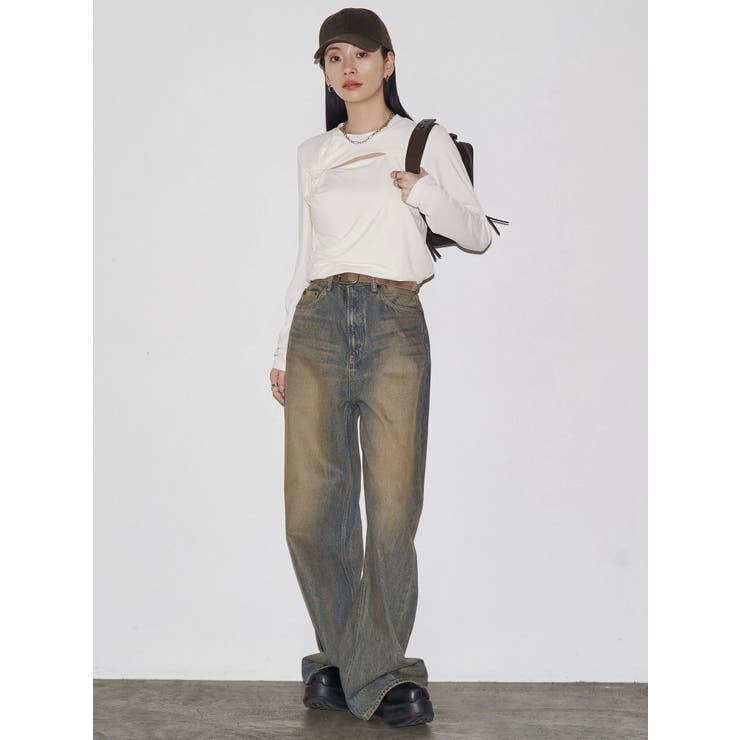 VEQUM】RIM WIDE JEANS[品番：MKSW0063514]｜EMODA（エモダ）の