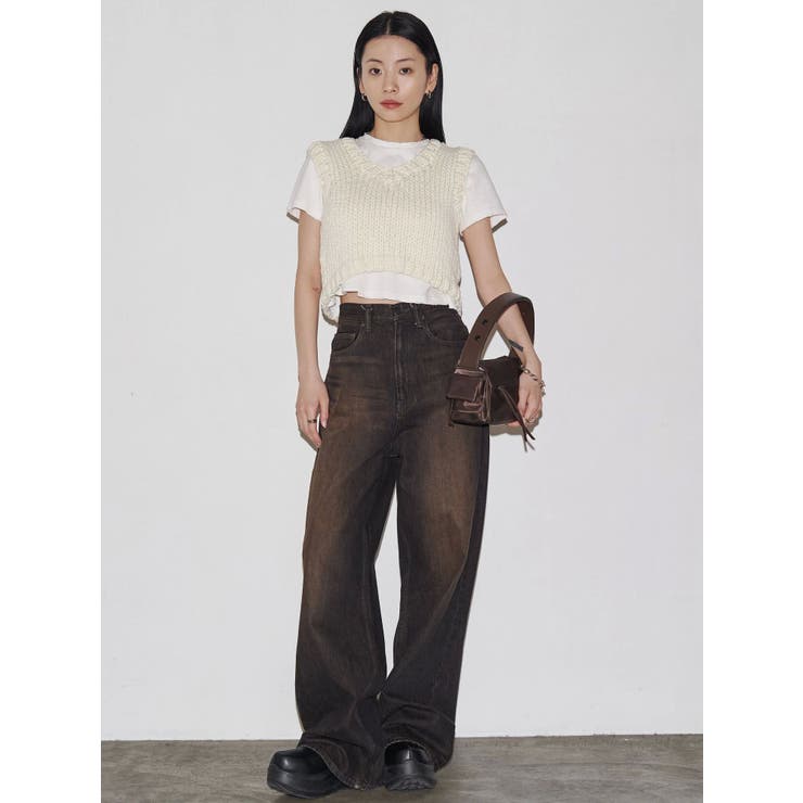 VEQUM】RIM WIDE JEANS[品番：MKSW0063514]｜EMODA（エモダ）の
