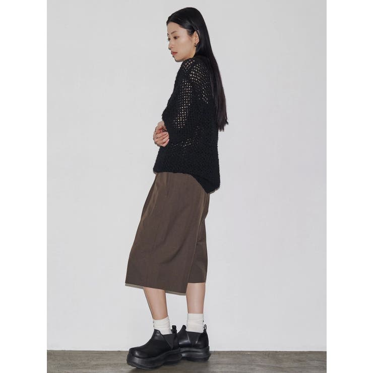 【VEQUM】OPEN WORK POLO KNIT | EMODA | 詳細画像14 