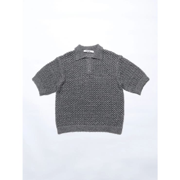 【VEQUM】OPEN WORK POLO KNIT | EMODA | 詳細画像22 